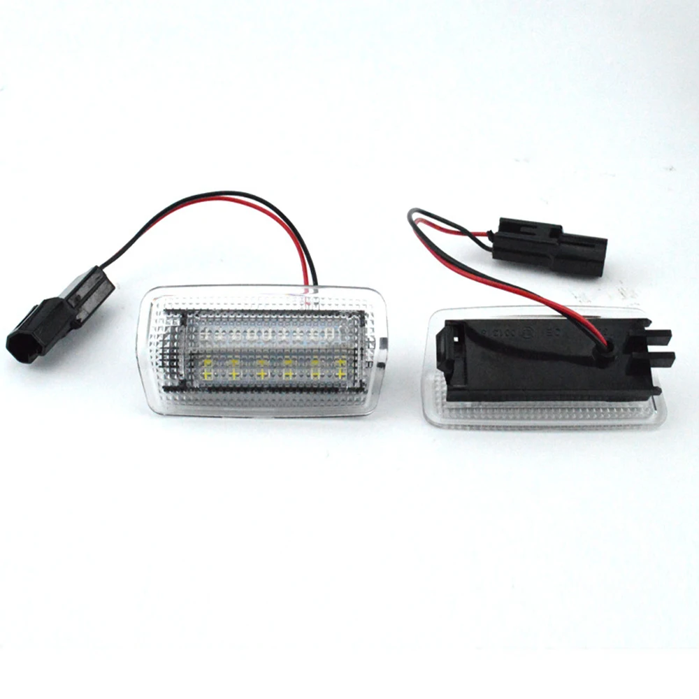 Led باب المجاملة مصابيح كهربائية أبيض/أحمر لتويوتا لاند كروزر 200 سلسلة 150 سلسلة برادو MK4 J150 لكزس ES240 IS250 RX350