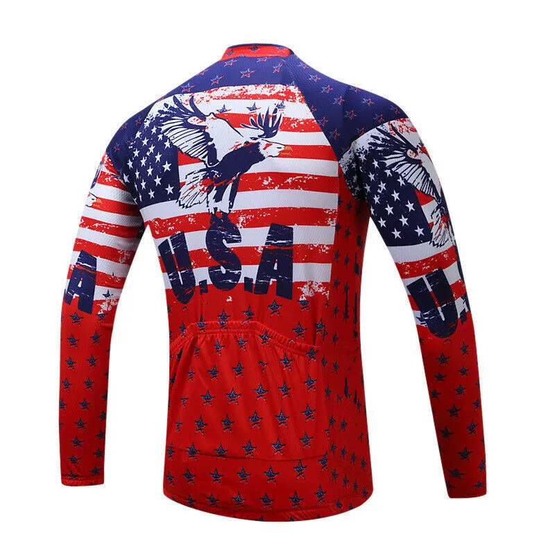 2022 Newest Spring Autumn Bicycle Tops MTB Clothing Mountain Bike Shirts Racing Sportswear Long Sleeve Cycling Jerseys For Men