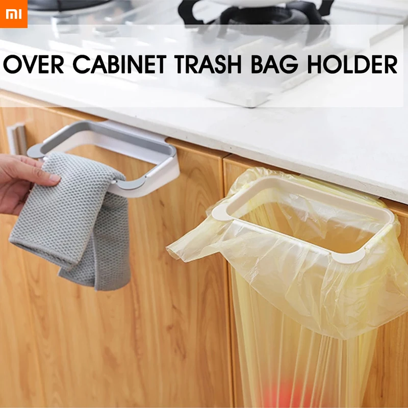 xiaomi youpin Foldable Kitchen Trash Can Trash Bin Hanging Trash Garbage Bag Waste Bin For Kitchen Storage Holders Trash Racks