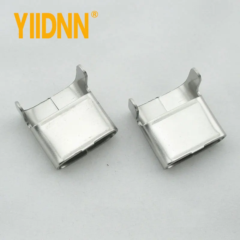 SUS201 L Style Stainless Steel Banding buckles Clips,any width,100 per bag