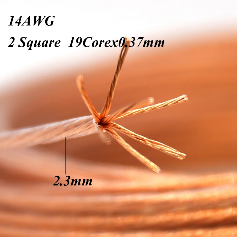 Acrolink 4Mm Kabel Kawat OCC 5N Kemurnian Tinggi 11AWG Kabel Daya Tembaga DIY Jalur Peningkatan Amplifier Audio Hifi