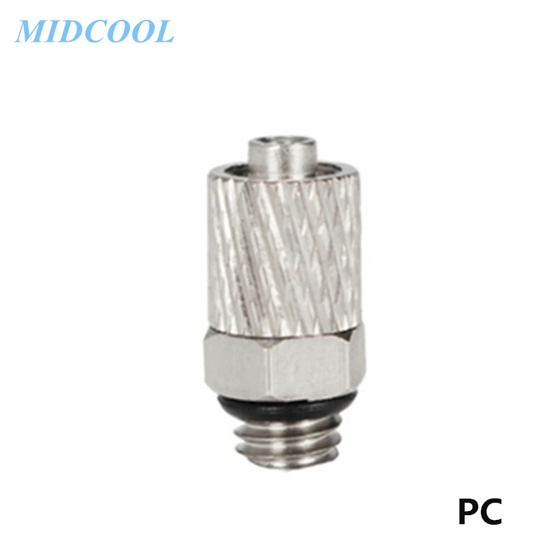 Miniature Tracheal Quick Connector Fitting PC/PL4-M5/M6 PC/PL6-M5/M6 Elbow 90 Degree Straight Through Quick Screw Universal