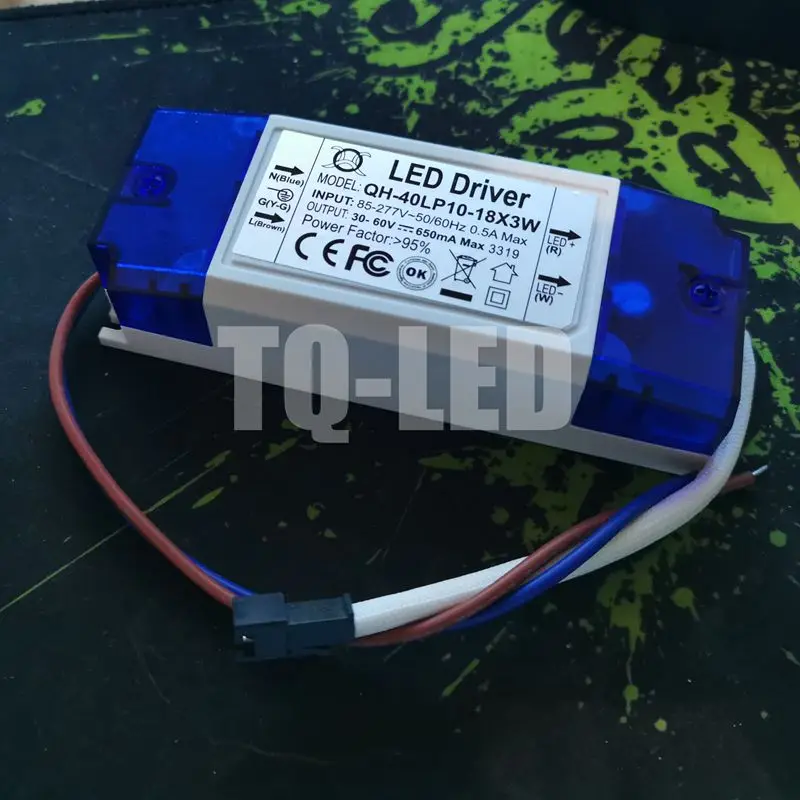 12-18x3W Constact Current Led Driver AC85-277V DC30-60V 650mA