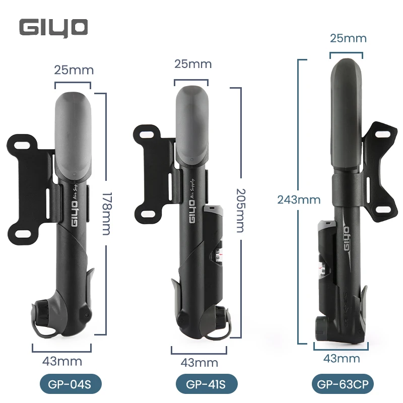 GIYO Bicycle 120Psi Mini Hand Pump Portable Tire  Air Inflator Schrader & Presta MTB Road Bike Micro Pump Cycling Bomba