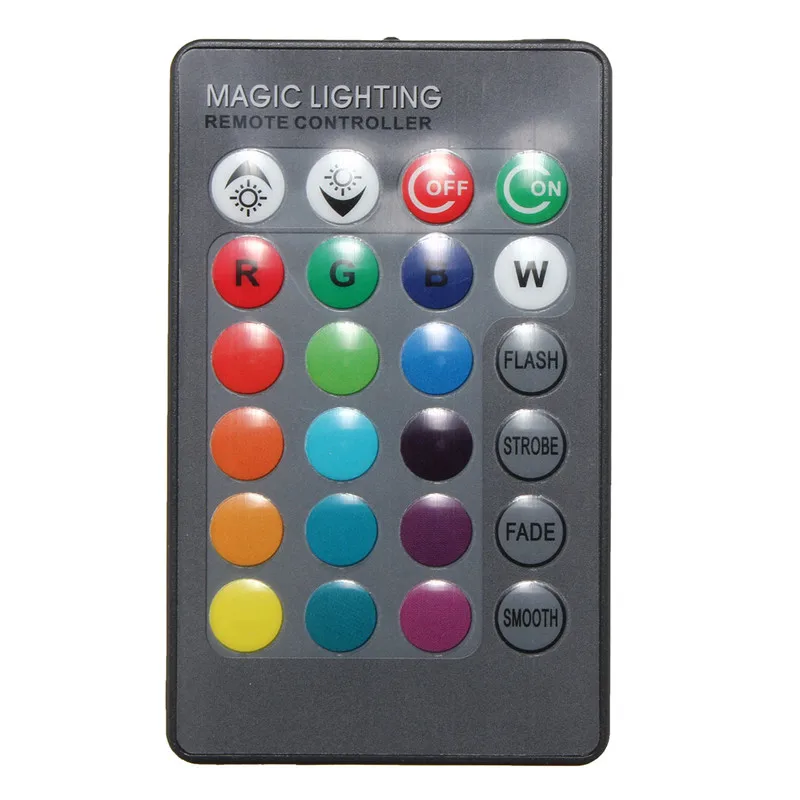 1 Set E27 3W Dimmable RGB LED Light Color Changing Lamp Bulb 24 key IR Remote Controller 85-265V For Home Use