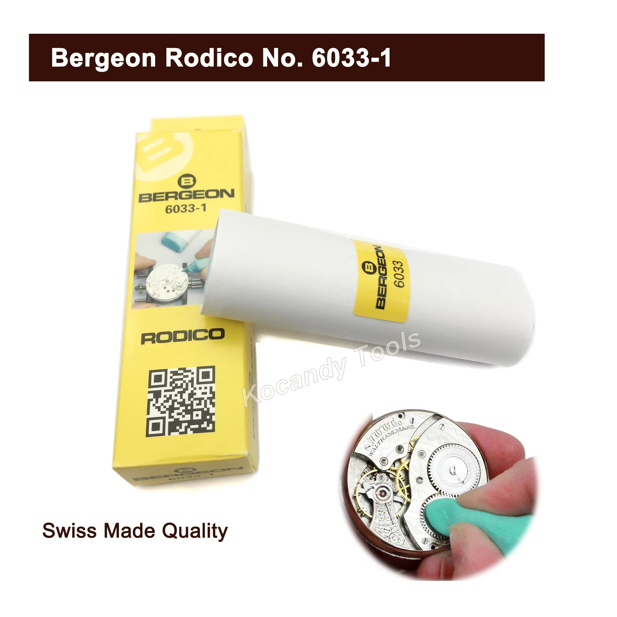 Bergeon Rodico 6033-30 Dry Cleaner Clean Parts Wheels Pivot Hand Tool & Removes Oil Watch Tool for Watchmaker Jewelers