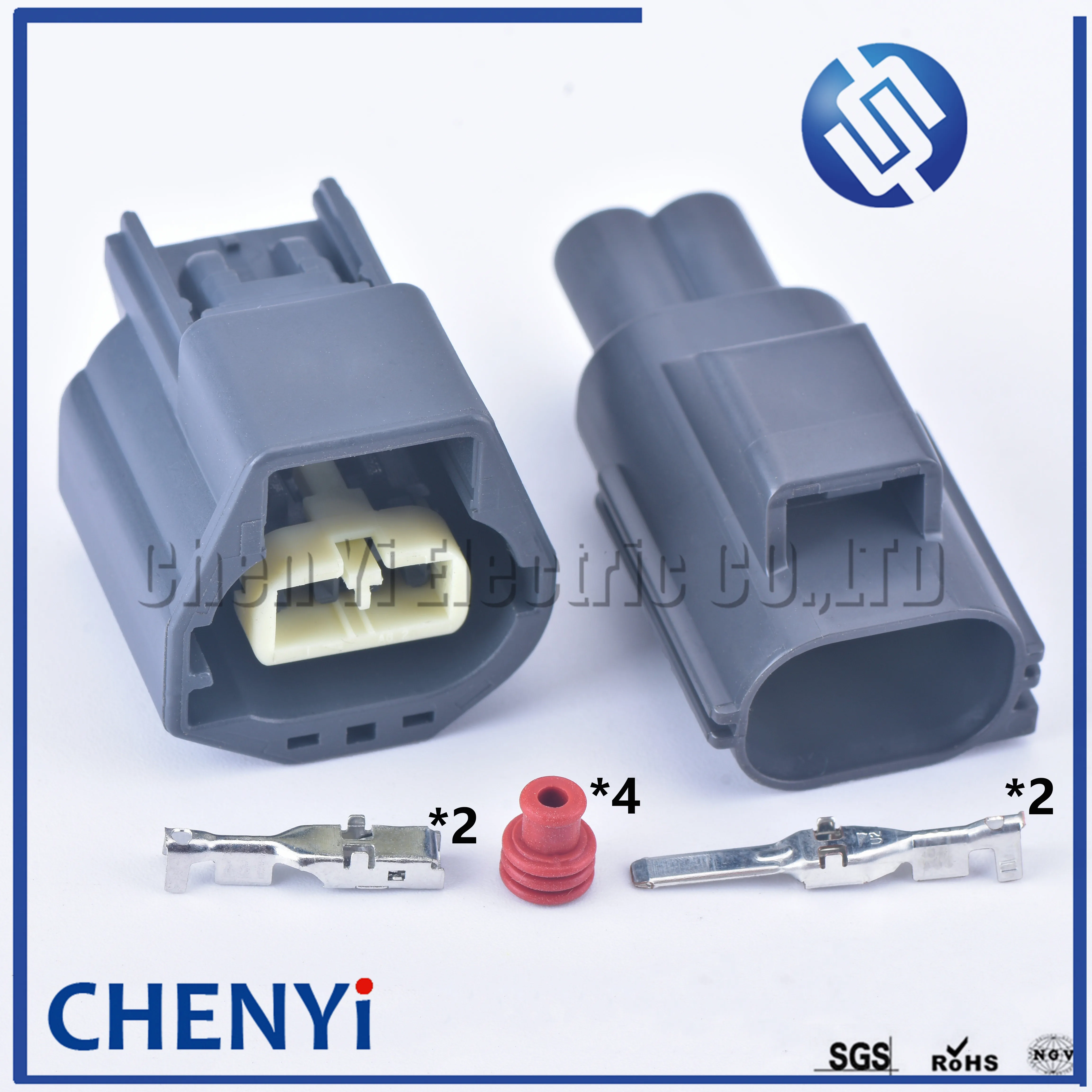 1set 2 Pin 7282-5575-10 7183-5575-10 Automotive Electronic Brake Booster Pump Plug Female Male Waterproof Connector Cable Socket