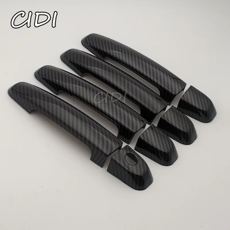 for Suzuki Swift 2004-2013 carbon fiber look Accessories Door Handle Covers 2005 2006 2007 2008 2009 2010 2011 2012 Car Styling