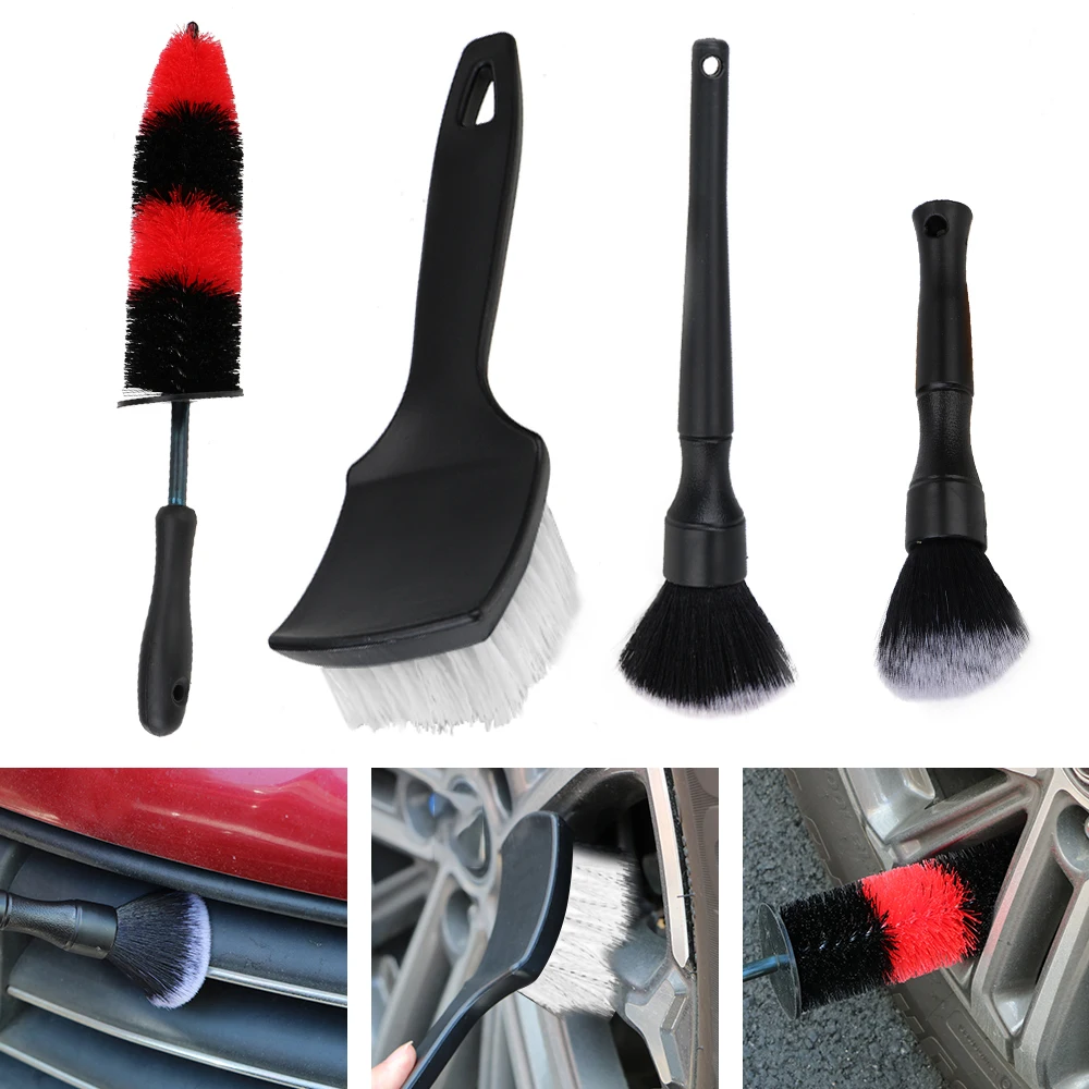 Car Wheel Wash Brush Interior Seat Crevice Brush Multifunction Cleaning Brush Super Soft Tire Rim Scrub Brush