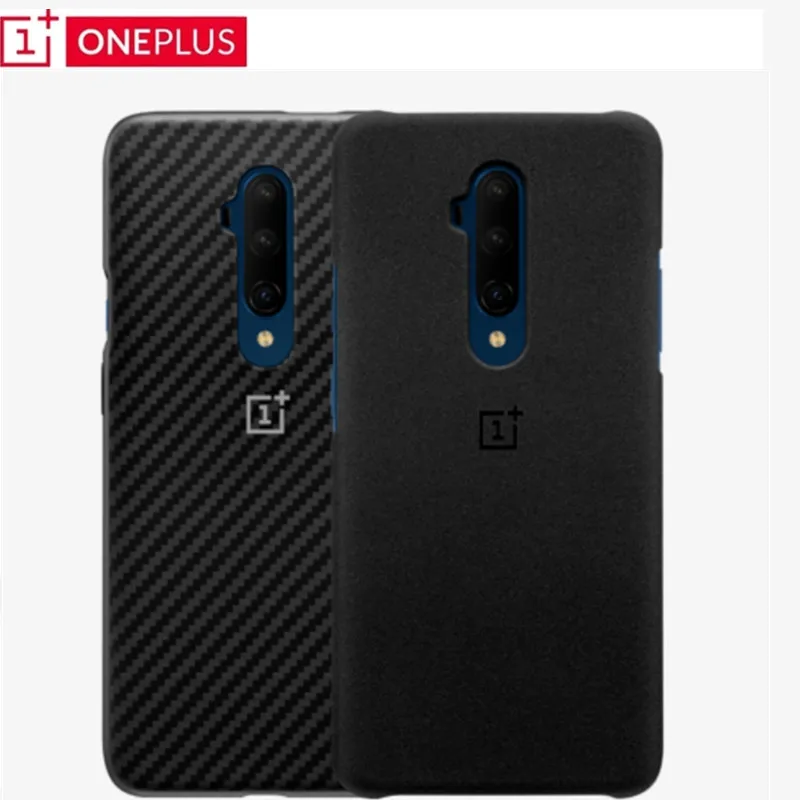 Original 100% Oneplus 7T Pro Case official Stock Sandstone bumper Karbon Nylon Protection Back Cover