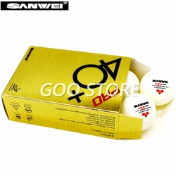 60 kugeln SANWEI 3-Stern Tischtennis Ball ABS PRO ITTF Genehmigt Neue Material Kunststoff SANWEI Ping Pong Bälle poly Ball