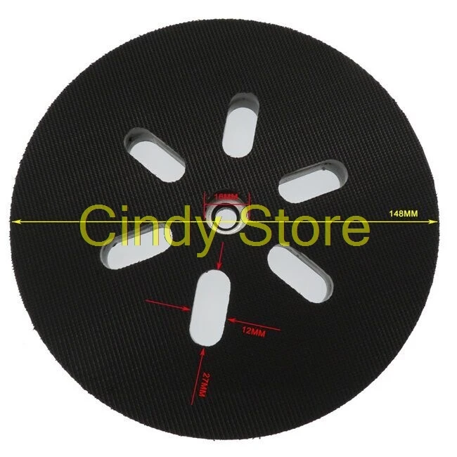 6-Hole 6 Inch 150mm Sanding Pad For Bosch 1250DEVS 3727DVS 3727DEVS GEX RS6046 ROS65VC