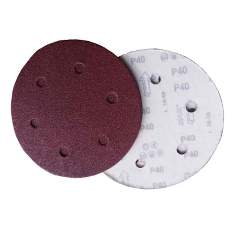 

100pcs 225mm 9” Polishing Sanding Disc Sandpaper with Assorted 6 Holes Grits #40 ~ 2000 for Drywall Sander Polisher