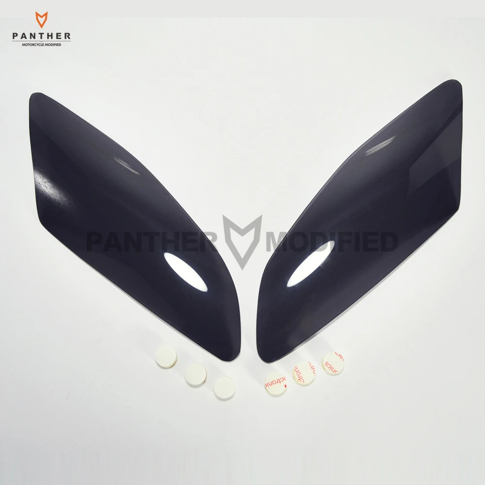 1 Pair Smoke Motorcycle Headlight Protection Lens Cover Shield Case for Yamaha R6 2006 2007