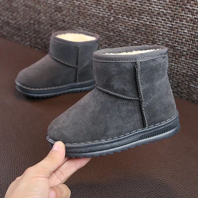 2022 Winter Baby Baumwolle Stiefel Kinder Schneeschuhe Mädchen wilde Winters chuhe Jungen warme kurze Stiefel Kinder Schneeschuhe Baby Stiefel