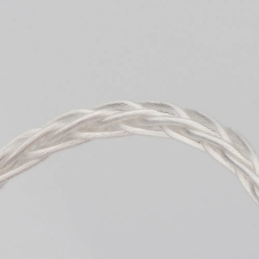 Preffair 4,4-mm-Klinken-Audiokabel, Stecker auf Stecker, Audio-Aux-Kabel, 5-polig, 8 Kerne, OCC, Silber, für Kopfhörer, MP3-Lautsprecher, AUX – Detail 5
