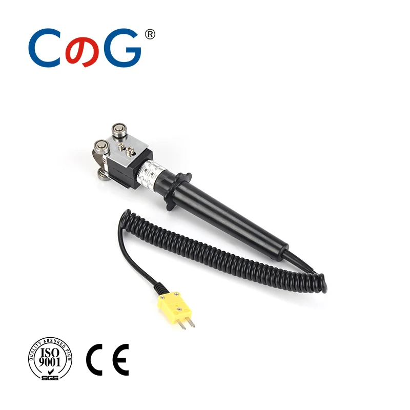 CG WRNM-01/02 K Type Temperature Sensor Probe Hand Holder Temperature Controller Surface Thermocouple For Hot Roller