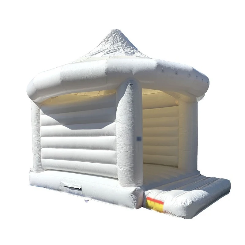 Oxford Customized Commercial Bouncy White Wedding Jumping Bounce Jumper  House Inflatable Castle