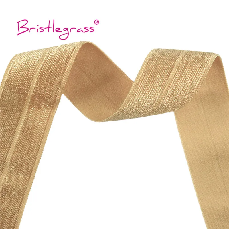 BRISTLEGRASS Großhandel 50 Yard 1 Zoll 25mm Glänzendes FOE Faltbares Elastisches Spandex-Satinband für Stirnbänder, Haarbänder, Kleider und DIY-Näharbeiten – Detail 25