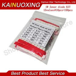 15values*10pcs=150PCS 1W Zener diode kit DO-41 3V-30V component diy kit new and