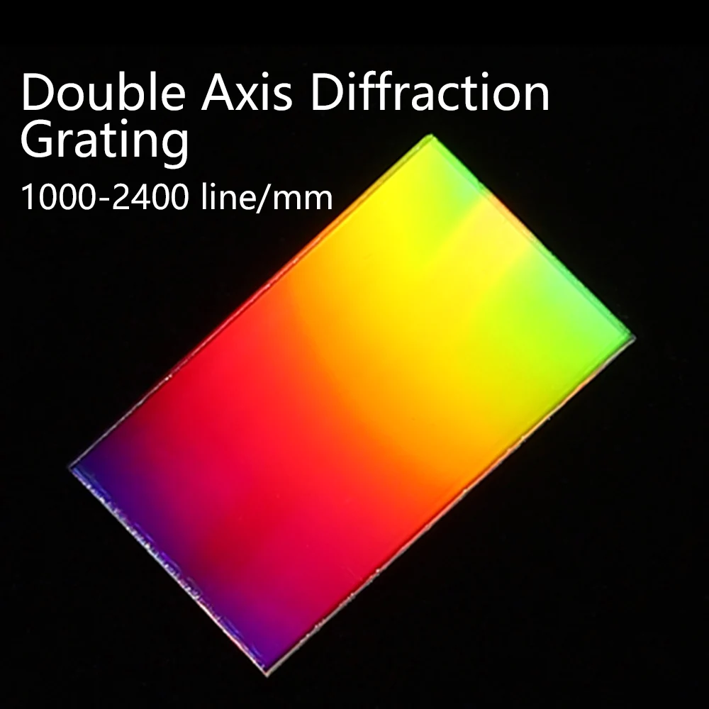 Double Axis Diffraction Grating sheet holographic 1000-2400 lines optical instrument Crosshair orthogonal measure interference