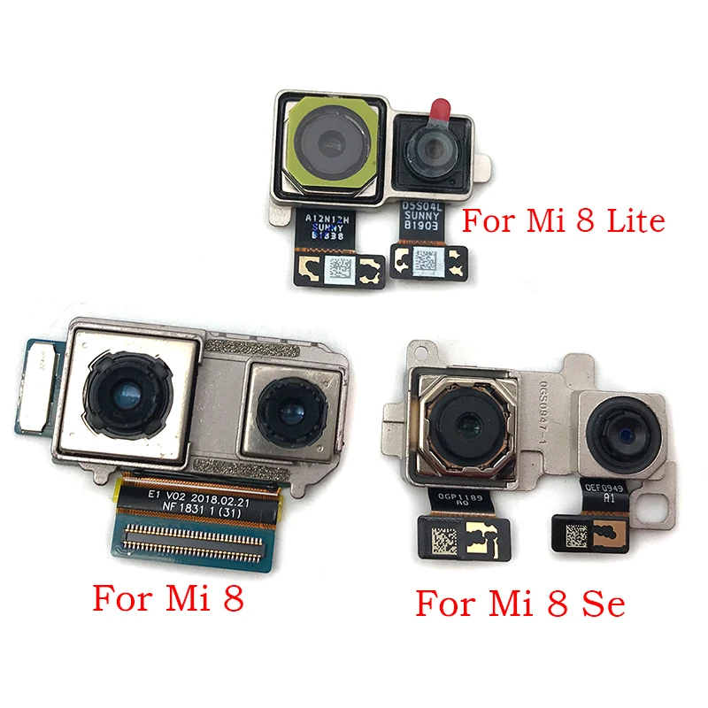 New Rear Main Back Camera  For Xiaomi Mi 9 5S A1 A2 8 Lite A3 5X 6X 9 9T Mix 3 Pocophone F1 Redmi K20 Pro Camera Replacement