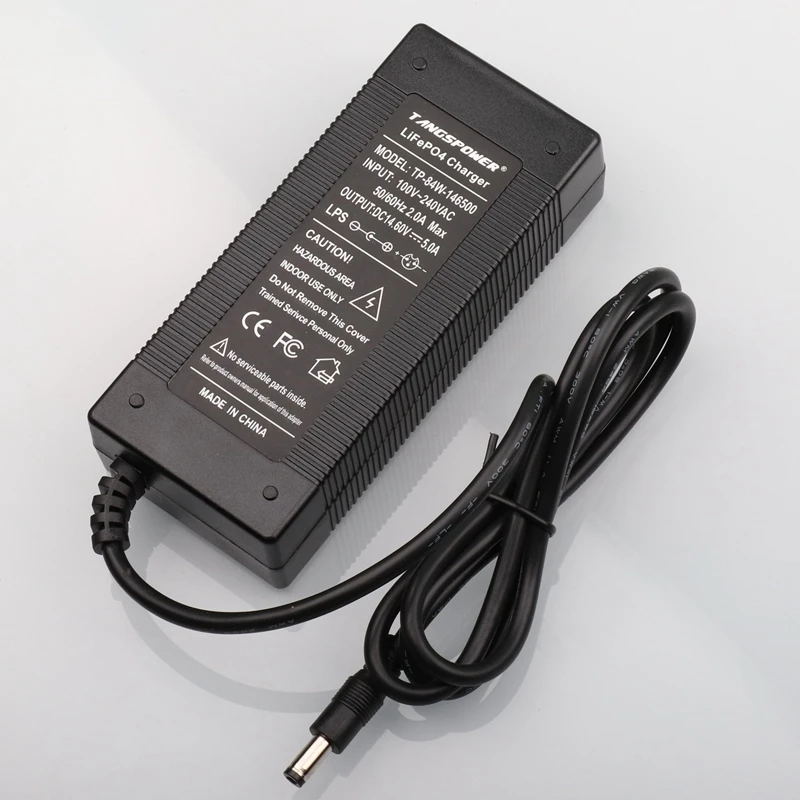 14.6V 5A LiFePO4 Charger 4Series 12V 5A Lifepo4 battery charger 14.4V battery smart charger For 4S 12V LiFePO4 Battery