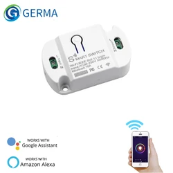 GERMA nur Wifi funktion Empfänger Handy Fernbedienung Schalter Relais 110V 220V Smart Home Tuya App Timer modul