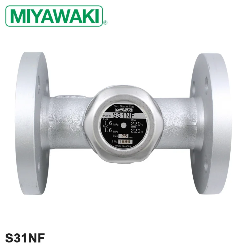 

MIYAWAKI Thermodynamic Disc Trap S31N automatic water drain steam Traps for steam system