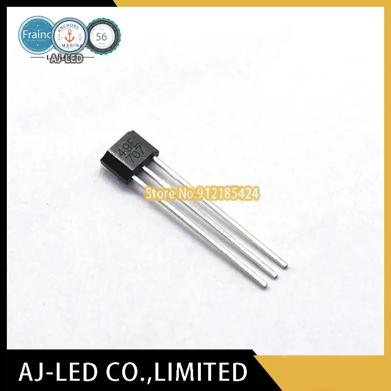 20pcs/lot CS49E Linear Hall sensor is used for turning handle, sewing machine, mahjong machine, automobile current detection