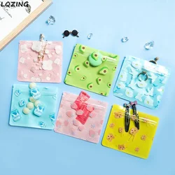 10pc Cartoon Pattern Candy Plastic Bags Zip Lock Sealing Food Storage Snack Pouch For Childs Birthday Party Favor Gift Package