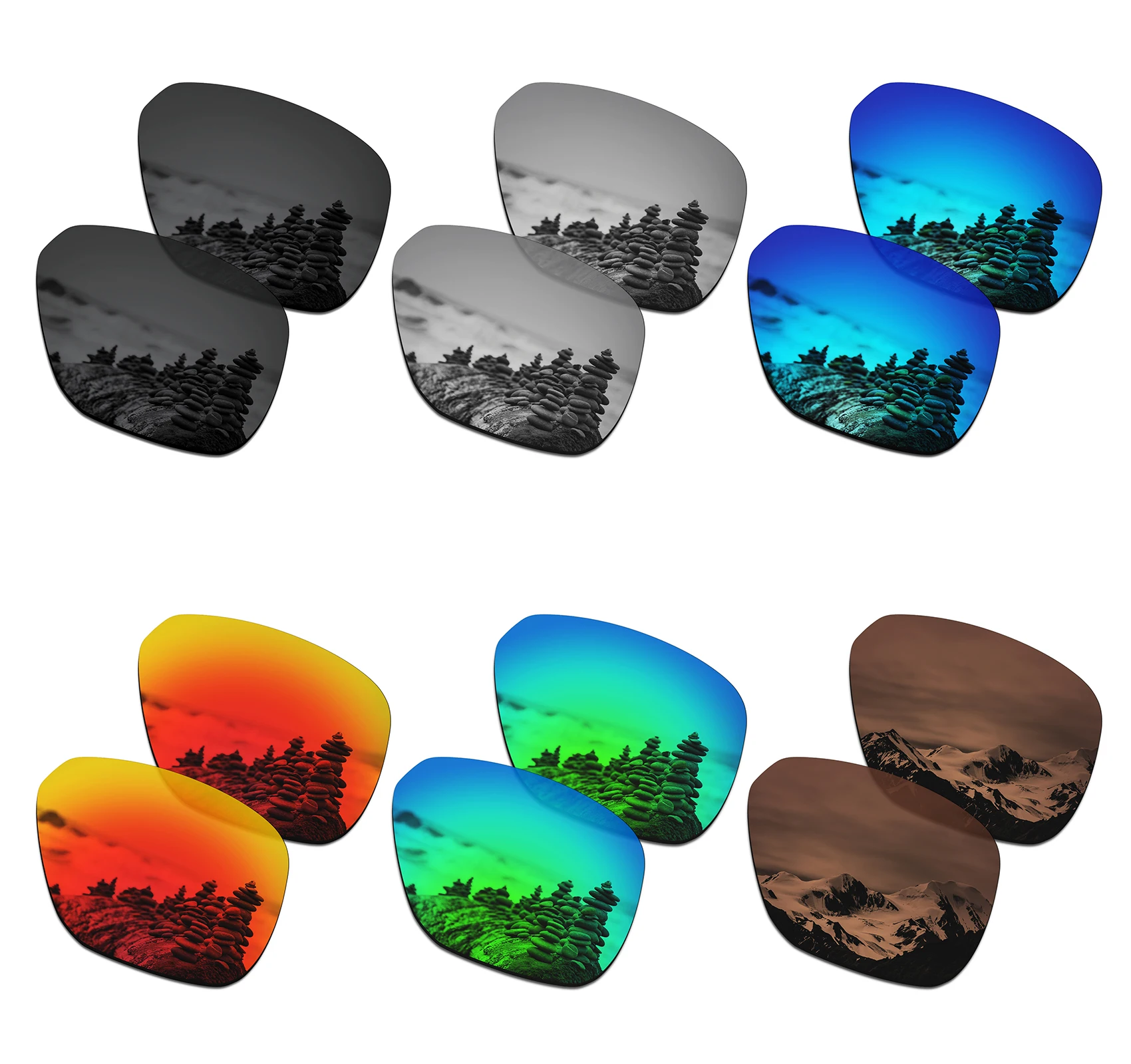 SmartVLT – lentilles de remplacement polarisées, pour lunettes de soleil Oakley Crossrange Patch OO9382, plusieurs Options