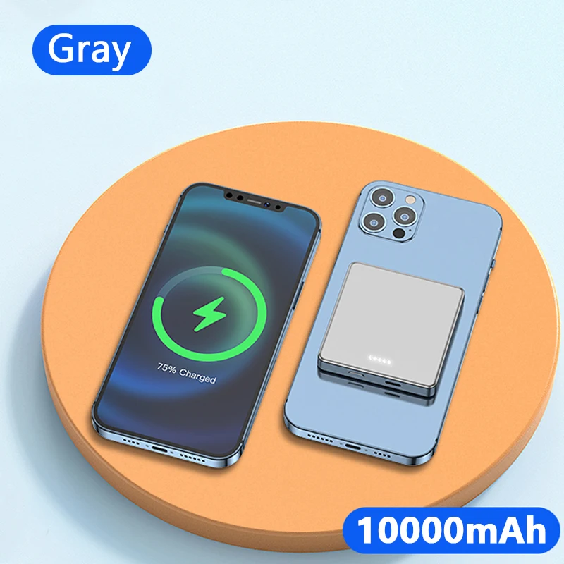 

2021New 15W Mobile Phone Fast Charger 10000mAh Magnetic Wireless Power Bank For iphone 12 13 Portable powerbank External battery