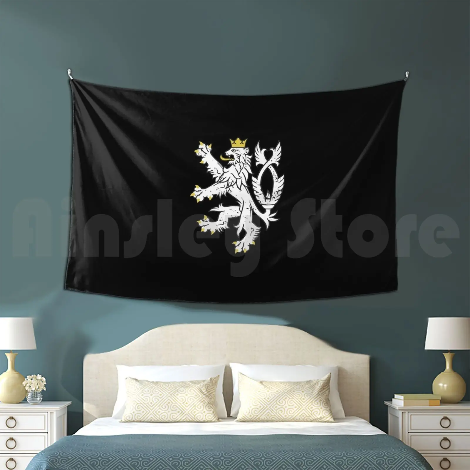 

 Eská Republika Lion Coat Of Arms | Czech Republic Souvenir Tapestry Living Room Bedroom Czech Czech Republic