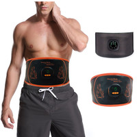 Abdomen Muscle Stimulator EMS Electric Abdominal Body Slimming Belt Waist Band USB Smart Abs Trainer Waist Massage Instrument