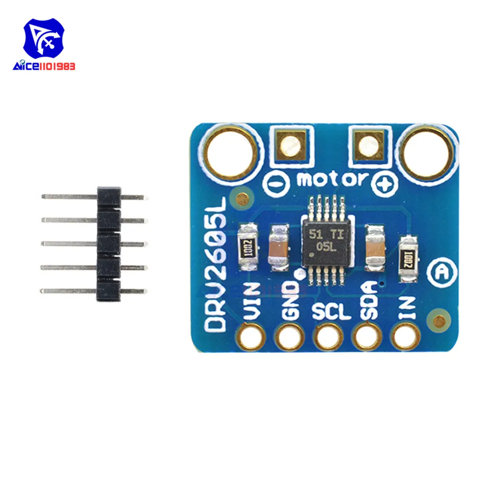 diymore DRV2605L Haptic Motor Driver Module Buzzer Vibration Motor Controller Board Development Tools for Arduino DC 2 -5V