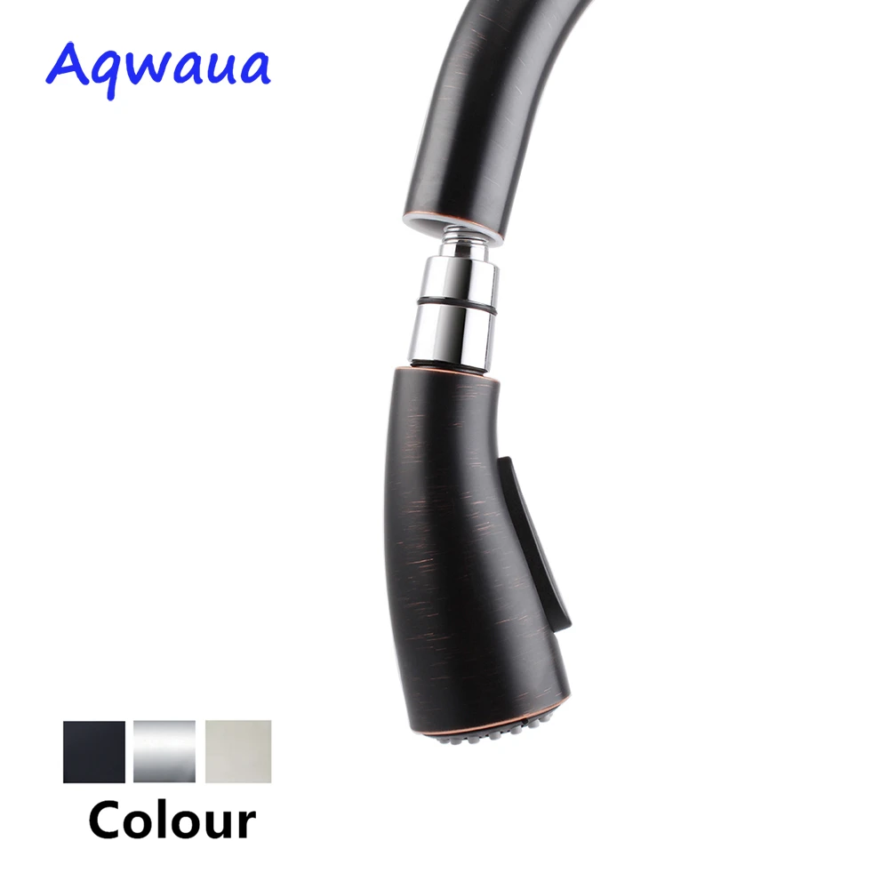 Aqwaua Kitchen Faucet Adapter ORB Tap Filter with Pull out Spray High Quality 2 Function Modes Kitchen Shower Head