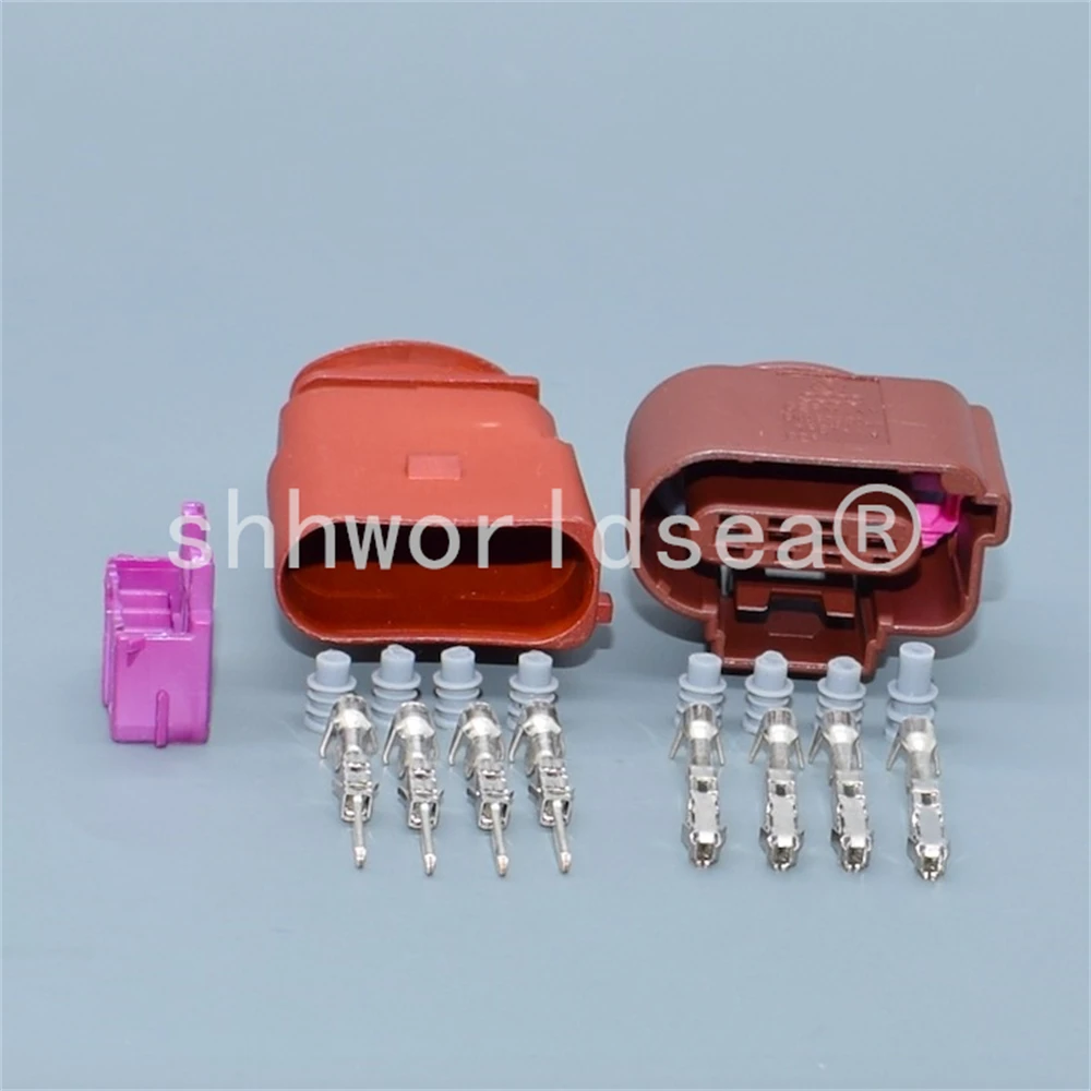 Shhworldsea 4pin ذكر أنثى 8K0 973 704A سيارة ضغط الأكسجين الاستشعار موصل قابس 8K0973704A أنثى المقبس لشركة فولكس فاجن أودي