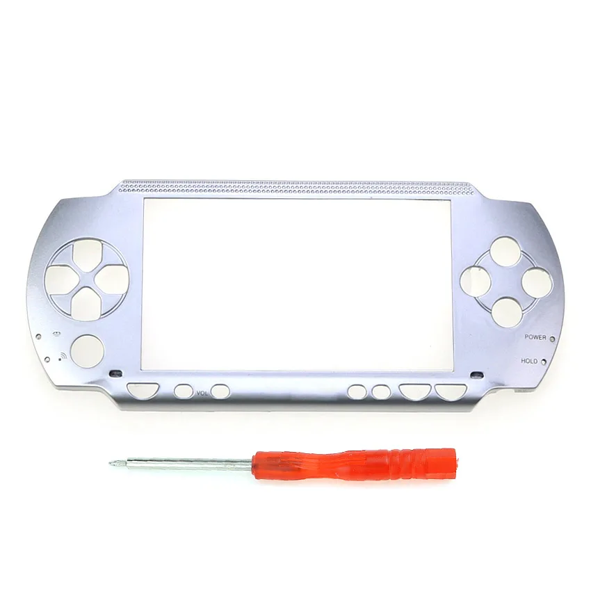 Coque avant de remplacement pour console de jeu PSP1000, PSP 1000, 1 pièce, avec tournevis gratuit