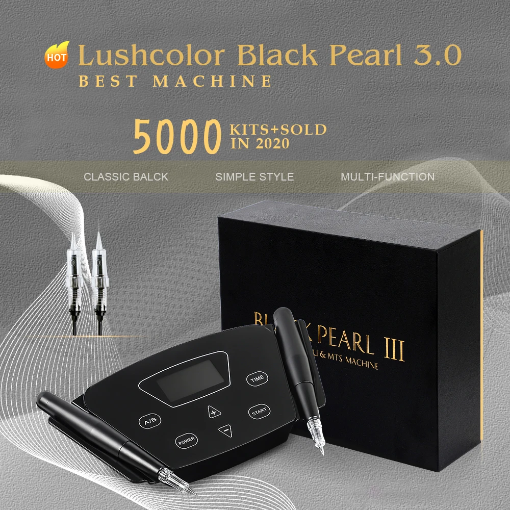 Tattoo Machine Black Pearl 3.0 Pen Voor Wenkbrauw Eyeliner Lippen Multifunctionele DIY Machine Geluidsarme Cosmetische Schoonheid Tattoo Machine