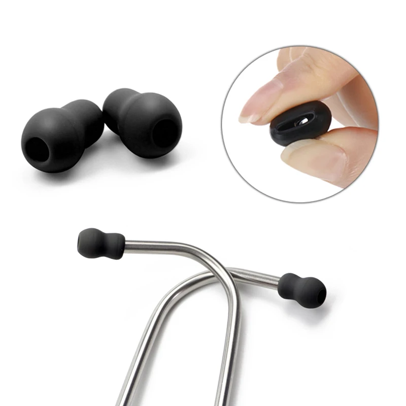 2PCS Universal Super Comfortable Soft Stethoscope Replacement Earbuds Earplug Eartips Earpieces for Littmann Stethoscope