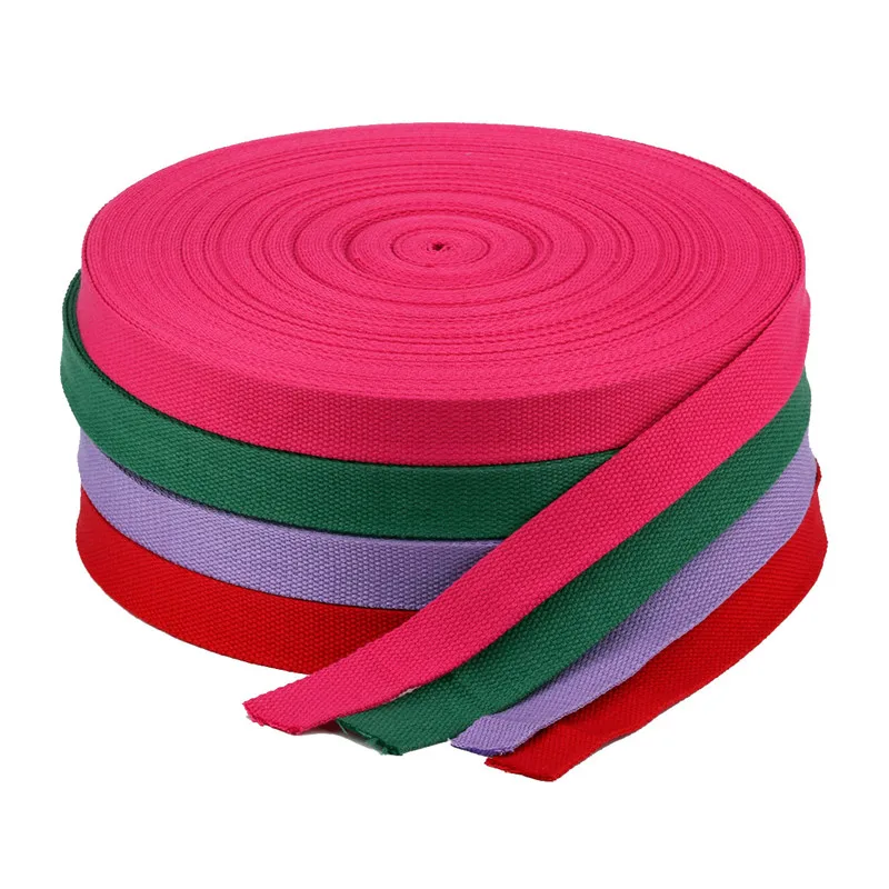 25MM *6M Polyester / Cotton Thick Plain Canvas Belt Webbing Backpack Strap Luggage Accessories Bag Making Sewing DIY Craft