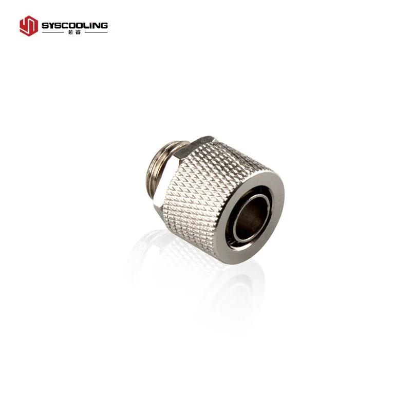 Syscooling liquid cooling fitting G1/4-8  compression fitting  for soft tube diameter 8mm tube