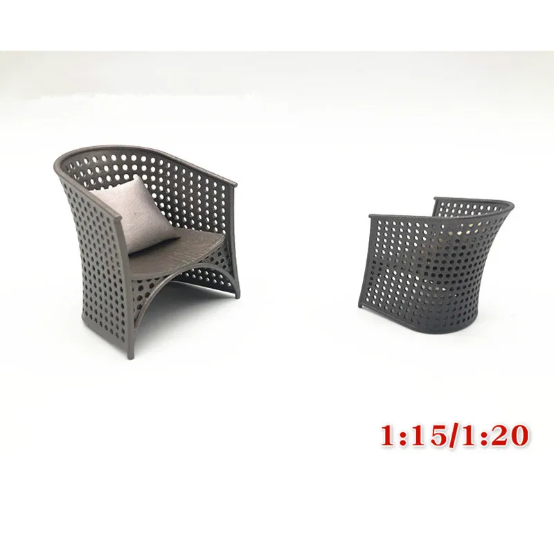 

1:15 1:20 Scale DIY Model Miniature Outdoor Leisure Chair Model Dollhouse Model Desk Model Toy