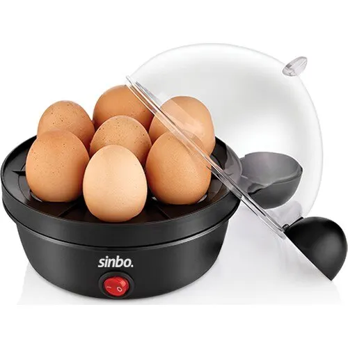 Sinbo Multi-function fast electric egg cooker. Electric Egg nutcrackers | Sinbo egg boiler | Electric Egglettes | 7 egg capacity