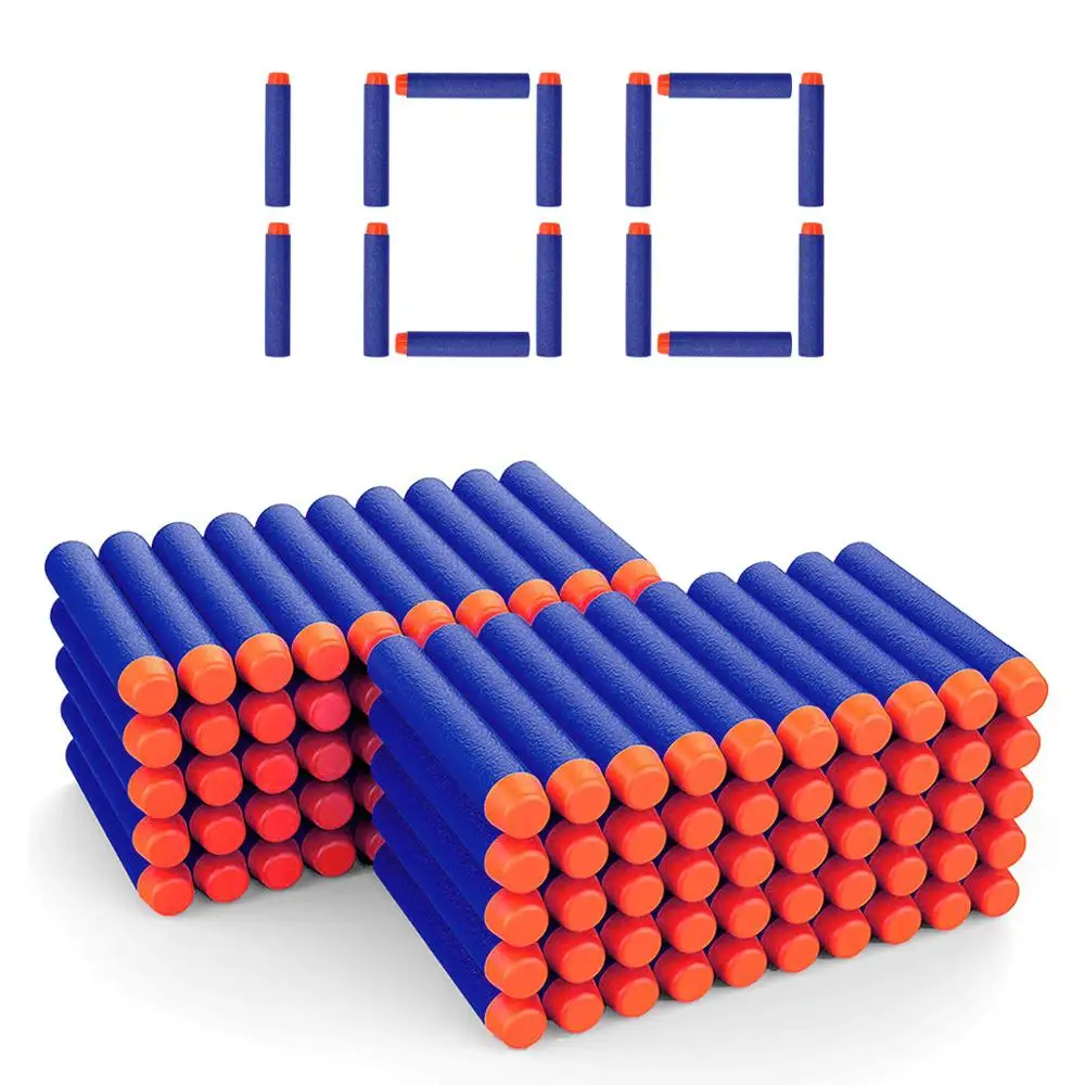 100PCS Darts For Soft Hollow Hole Head 7.2cm Refill Darts Toy Gun Bullets for Series Kid Children Gift