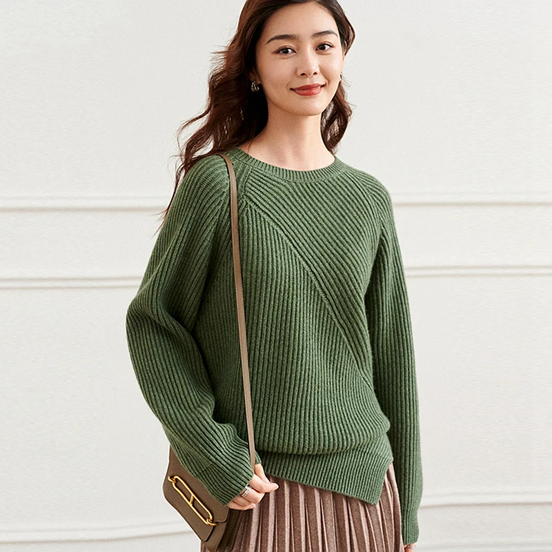 

Cashmere Sweater Women Casual Style 95% Cashmere O Neck Long Sleeve Solid Ladies Pullovers Sweater Elegant Knitwear New Fashion