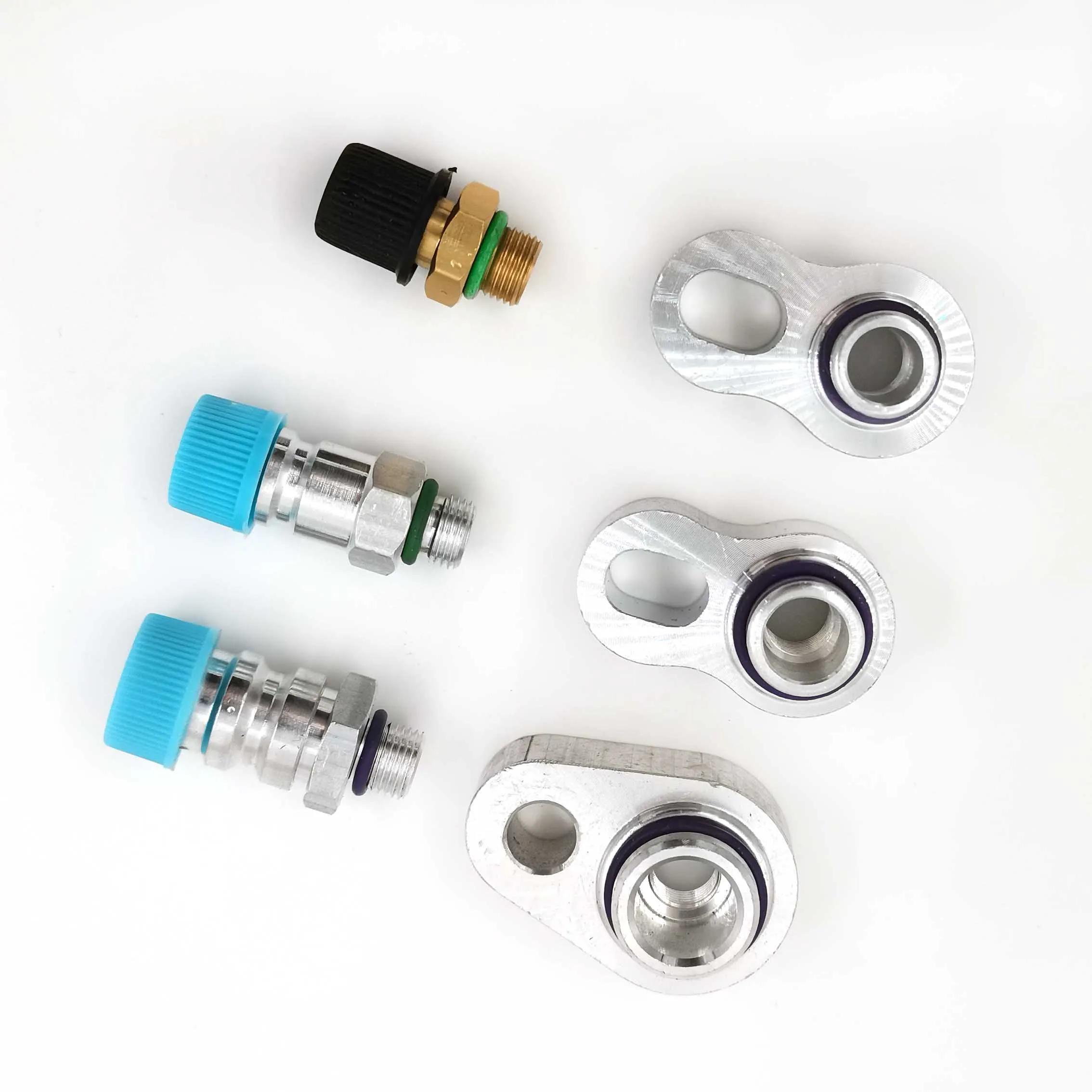 1 Set Automotive Air Conditioning Compressor Leak Plug Connector Load Plate R12 1/2 5/8 3/4 Auto/Car A/C Compressor Repair Tools