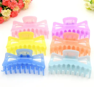 1PCS  Women Hair Clip  Hairpins Candy colors Women Hair Crab Hair Claws Women Make UP Washing Tool Hair Accessories  113mm *60mm