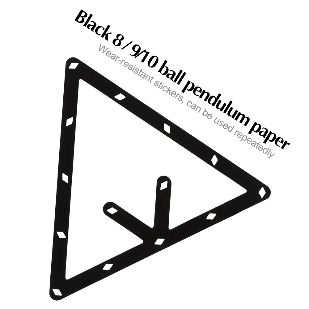 Accessoires de pendule de billard, film de coup de pied, feuille de support de balle magique T1, papier à billes 8 910, savoir à chaud, 6 pièces